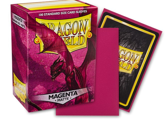 Physical Product Dragon Shield Sleeves: Standard Matte - Magenta 100CT