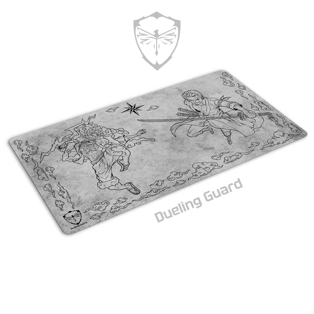 Dueling Guard: 1-Player Stitched Edge Playmat - Dream Chasers - Gray