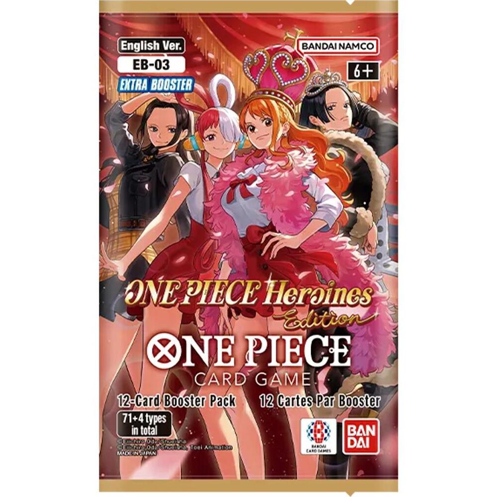 One Piece: Extra Booster: One Piece Heroines Edition (EB-03) 6 pack bundle