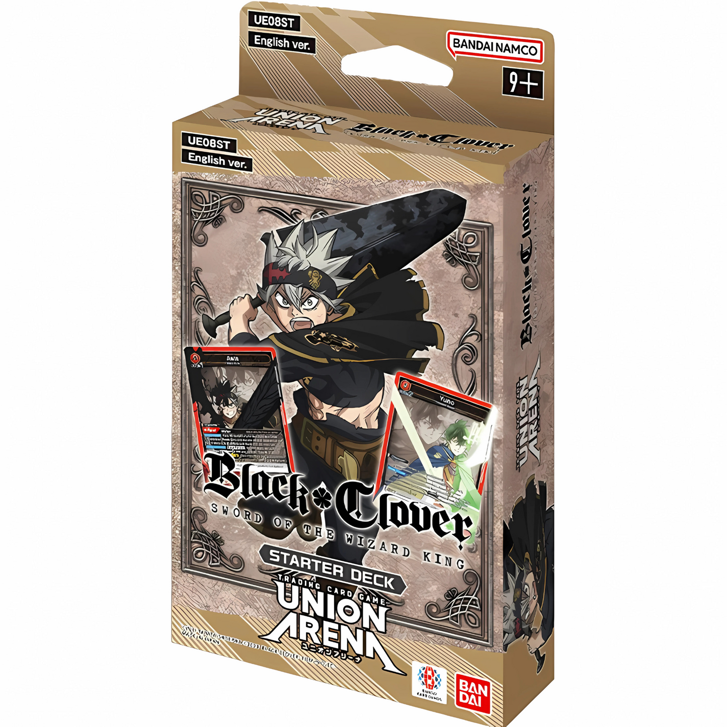 Union Arena Black Clover Starter Deck packaging featuring Asta and Yuno cards