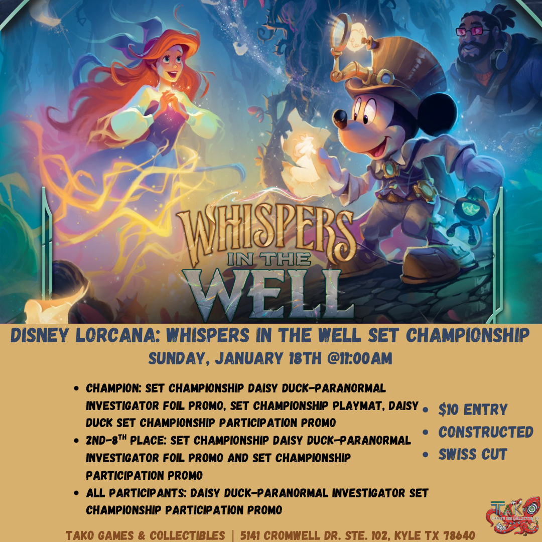 Disney Lorcana: Whispers in the Well Set Championship