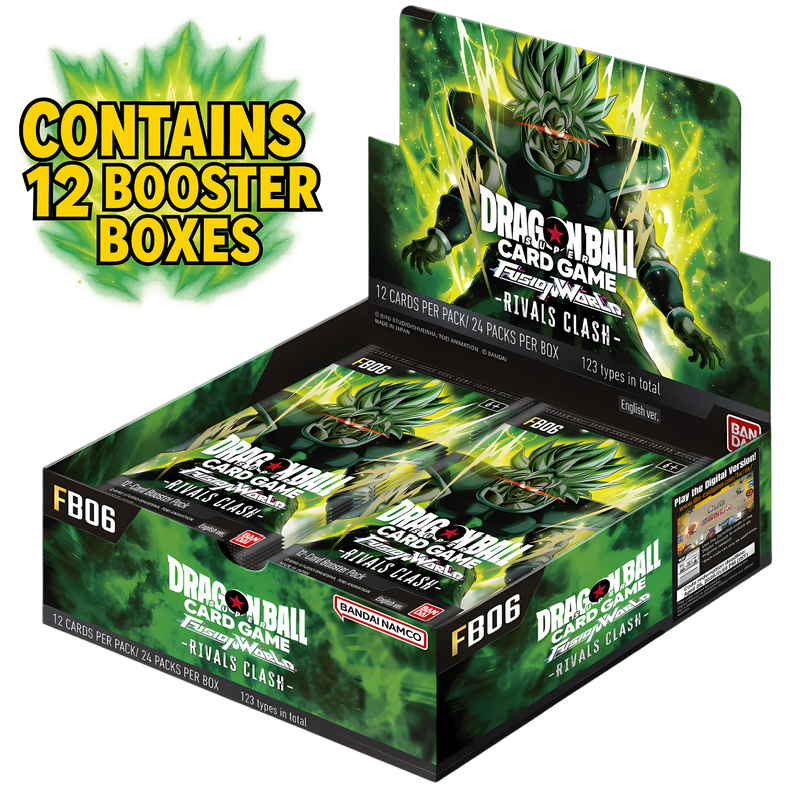 Dragon Ball Fusion World: Rivals Clash Booster Sealed Case – 12 Boxes – Tako Games & Collectibles