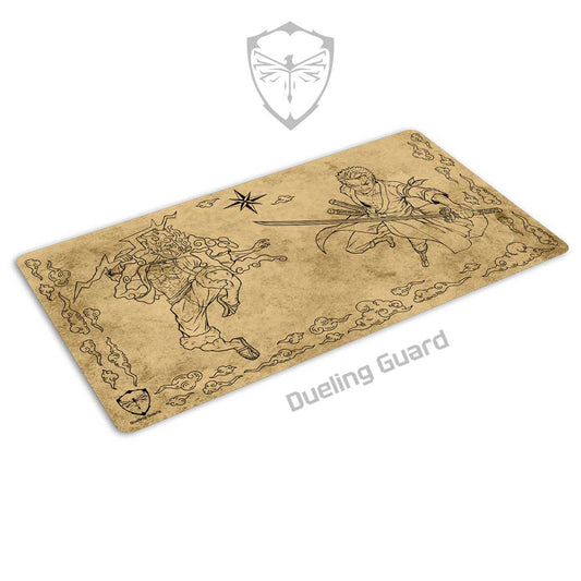 Dueling Guard: 1-Player Stitched Edge Playmat - Dream Chasers - Tan