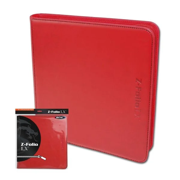 BCW: Z-Folio 12-Pocket LX Album - Red