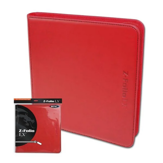 BCW: Z-Folio 12-Pocket LX Album - Red