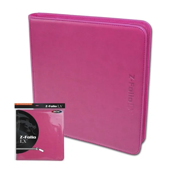 BCW: Z-Folio 12-Pocket LX Album - Pink