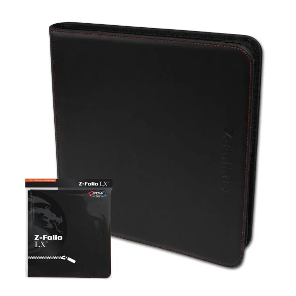 BCW: Z-Folio 12-Pocket LX Album - Black