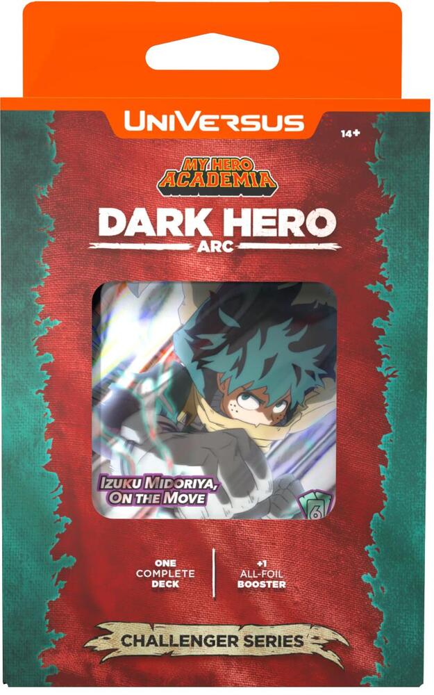 UniVersus CCG: Challenger Series - My Hero Academia Dark Hero Arc Deck Display
