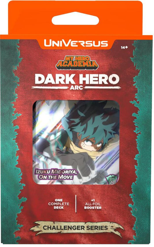 UniVersus CCG: Challenger Series - My Hero Academia Dark Hero Arc Deck Display