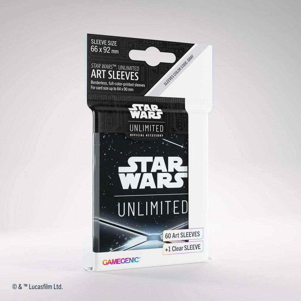 Gamegenic Star Wars: Unlimited Art Sleeve - Card Back Black