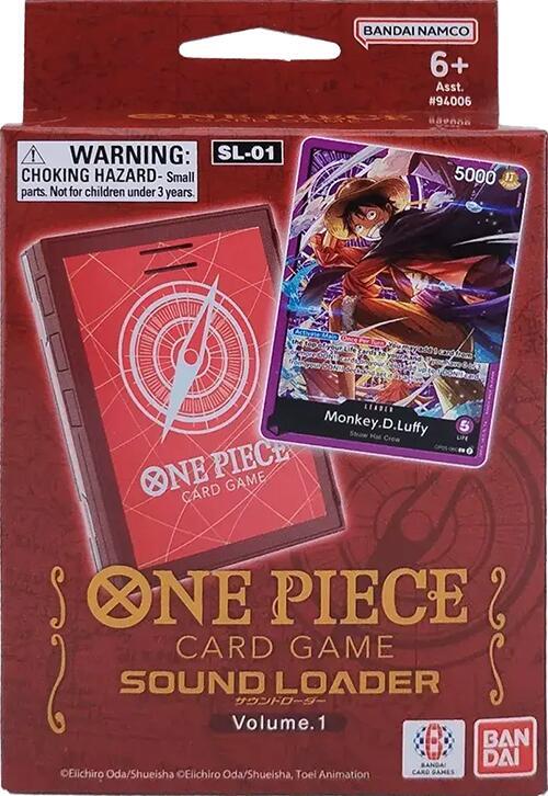 One Piece Card Game - Sound Loader Vol. 1 Monkey.D.Luffy- BANDAI Collectible Card Loaders