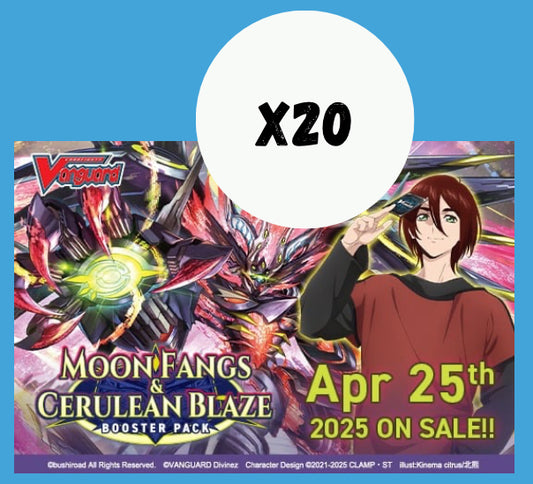 Cardfight!! Vanguard: Moon Fangs & Cerulean Blaze Booster Box Sealed Case