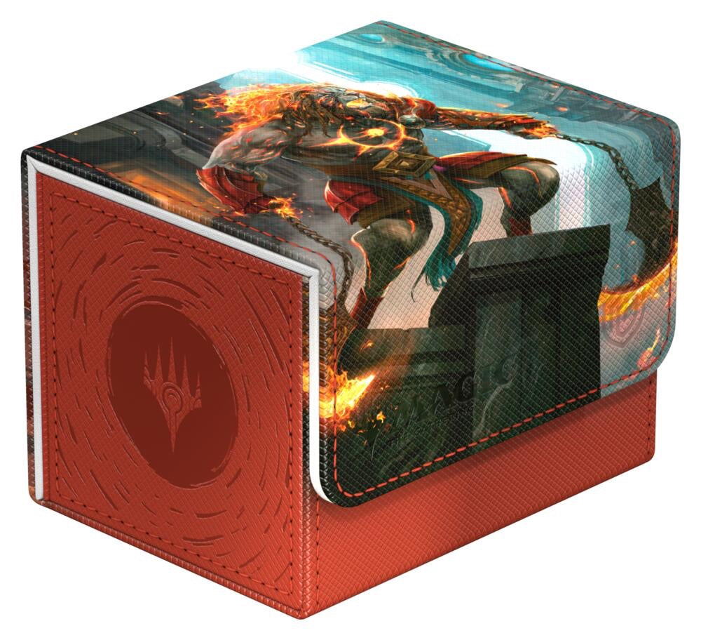 Magic: The Gathering Reality Fracture - Sidewinder 100+ Xenoskin Deck Box - Ajani, Path of Vengeance - Ultimate Guard Deck Boxes