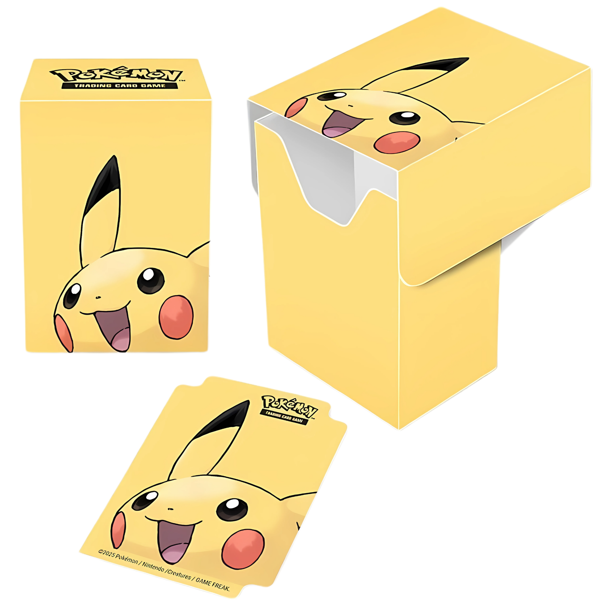 Pickachu Box Set Ultra Pro Pokemon Pikachu Deck Box – Holds 80 Cards (Full-View Series ...