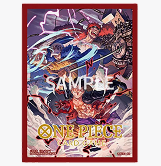 One Piece Card Game Official Sleeves: Assortment 4 - Three Captains (70-Pack) - Bandai Card Sleeves