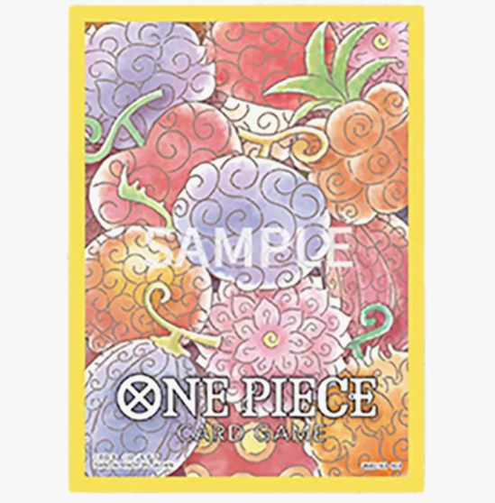 One Piece Card Game Official Sleeves: Assortment 4 - Devil Fruit (70-Pack) - Bandai Card Sleeves