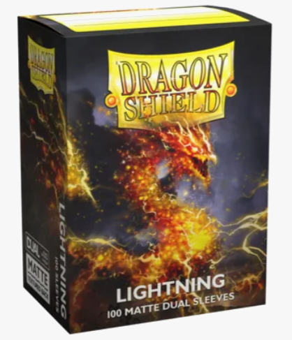 Dragon Shield Dual Matte Standard Sleeves - Lightning (100-Pack) - Dragon Shield Card Sleeves