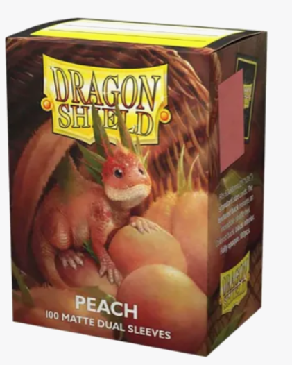 Dragon Shield Dual Matte Standard Sleeves - Peach (100-Pack) - Dragon Shield Card Sleeves