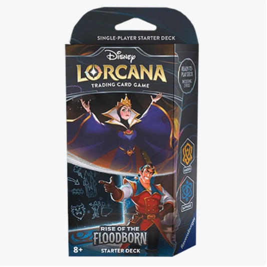Disney Lorcana: Rise of the Floodborn Starter Deck (Amethyst & Steel)